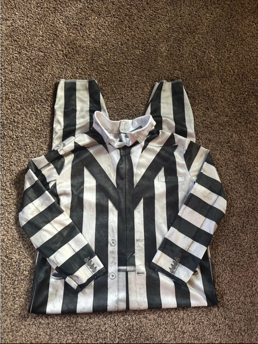 Rubie's Black and White Striped Kids Costume Jacket